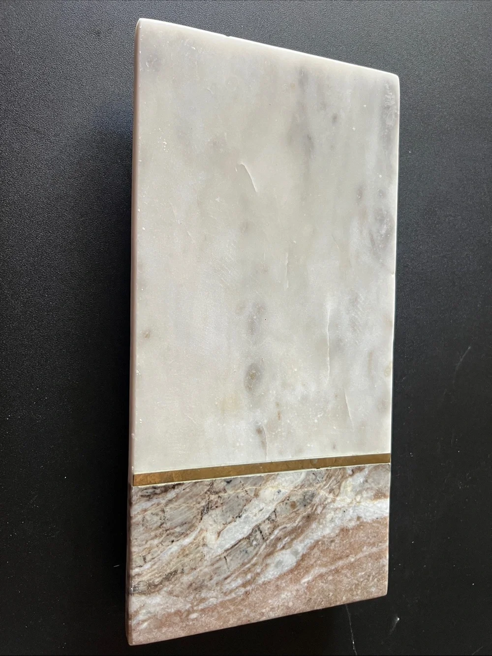 Marble Pattern White and Brown Decorative Desk Tray bathroom party